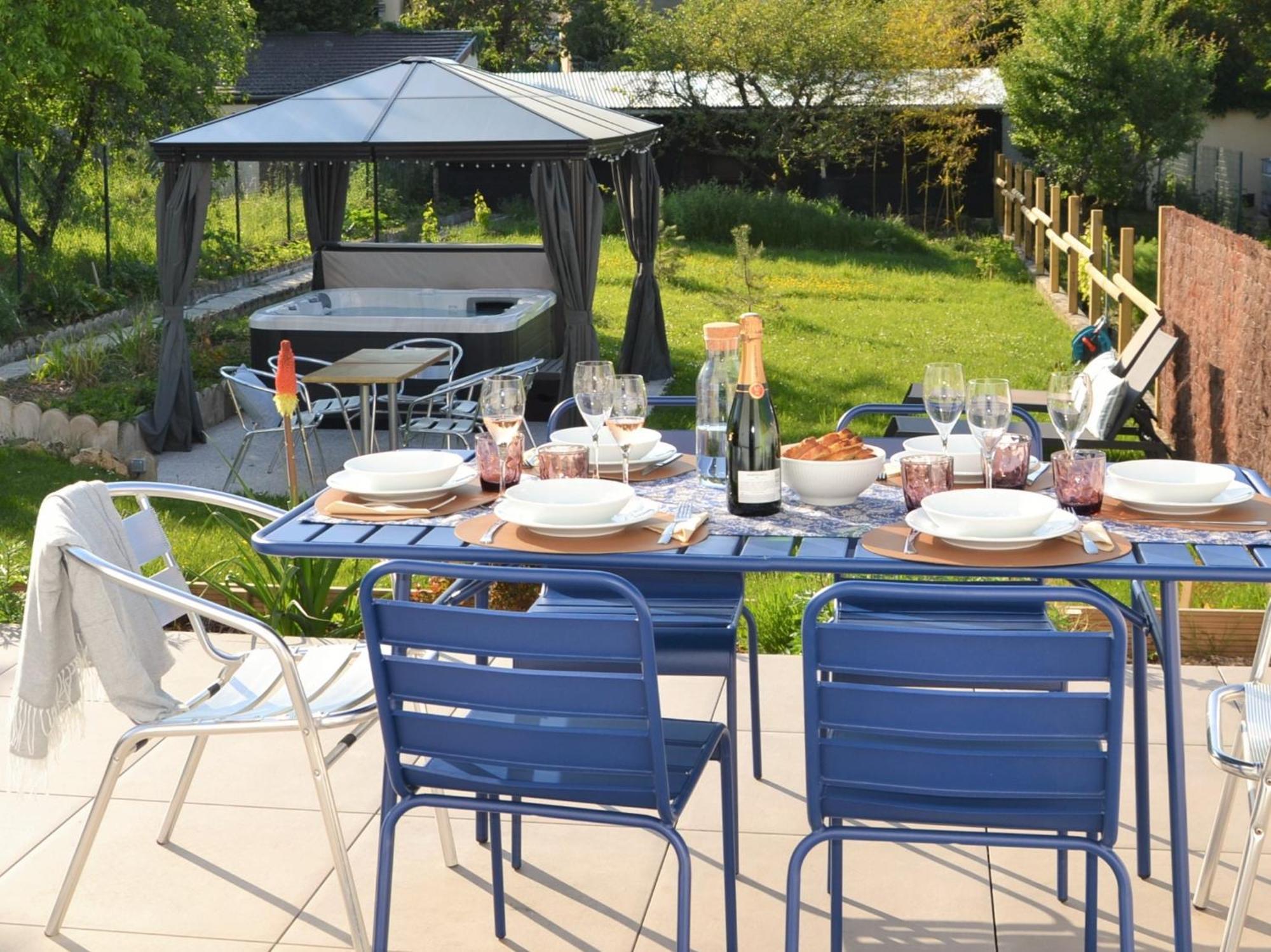 Le Cemarose: Spa, Jardin, Terrasse Et Jolie Vue Au Coeur D'إيبيرني المظهر الخارجي الصورة