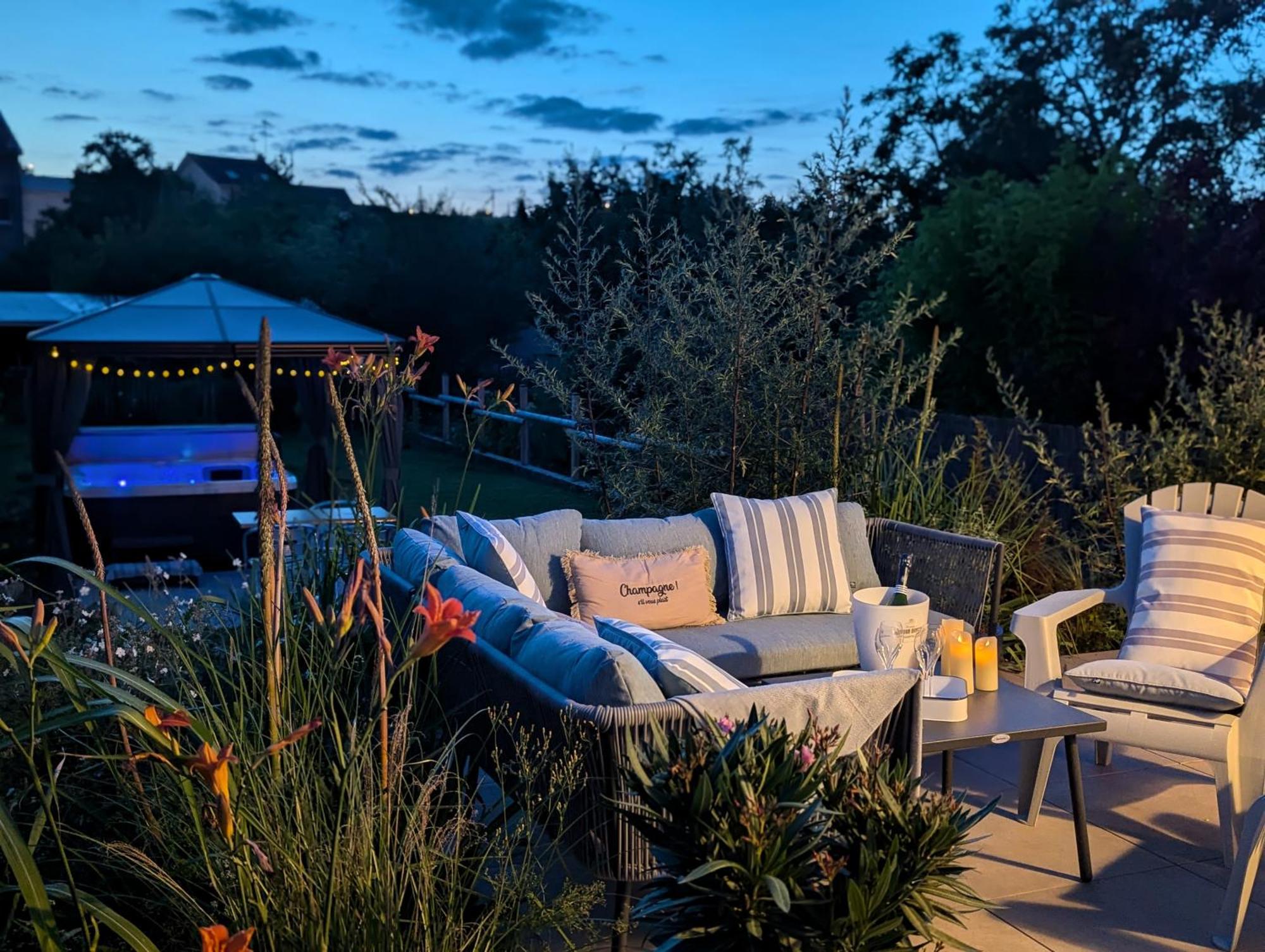 Le Cemarose: Spa, Jardin, Terrasse Et Jolie Vue Au Coeur D'إيبيرني المظهر الخارجي الصورة