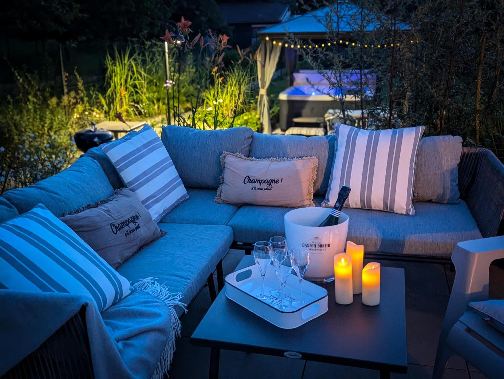 Le Cemarose: Spa, Jardin, Terrasse Et Jolie Vue Au Coeur D'إيبيرني المظهر الخارجي الصورة